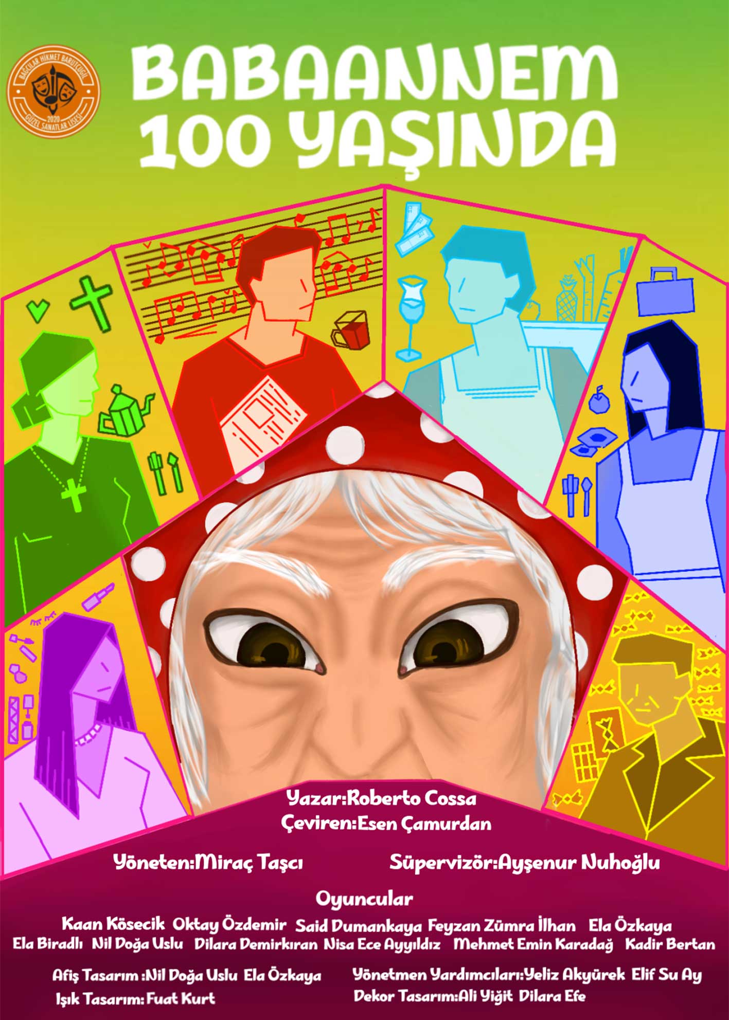 BAĞCILAR HİKMET BARUTÇUGİL GÜZEL SANATLAR LİSESİ (BABAANNEM 100 YAŞINDA)
