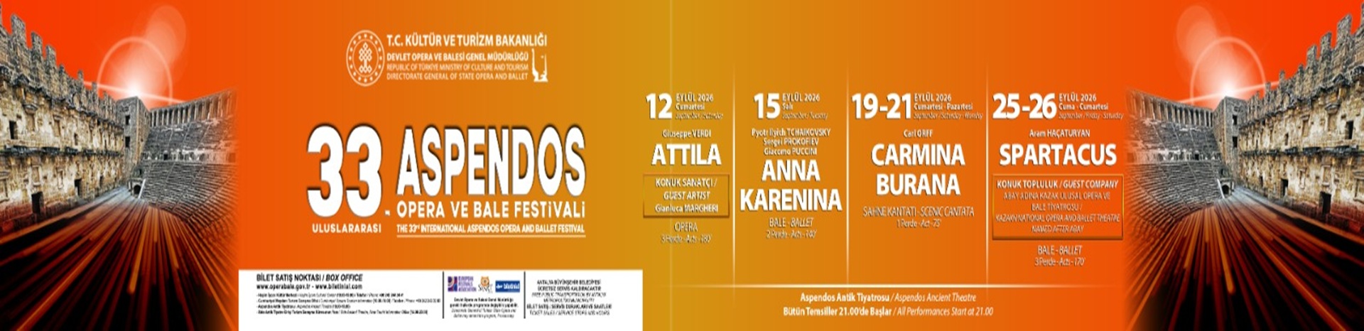33. Uluslararası Aspendos Opera ve Bale Festivali