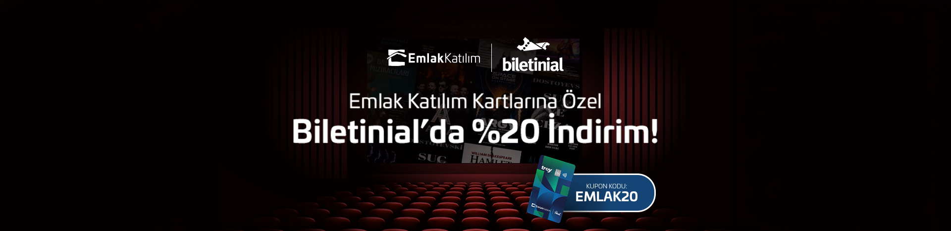 Emlak Katılım & Biletinial İndirimli Etkinlikler