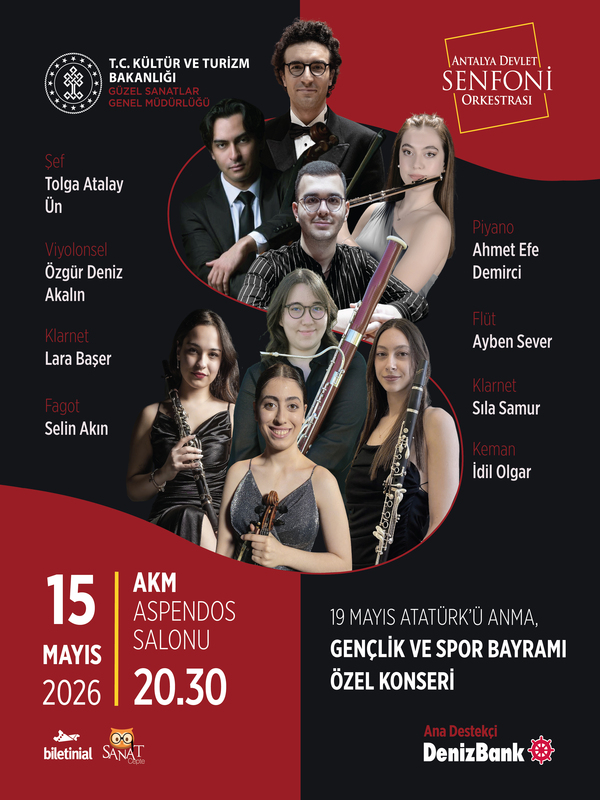 19 Mayıs Atatürk'ü Anma Gençlik ve Spor Bayramı Özel Konseri - Antalya Devlet Senfoni Orkestrası