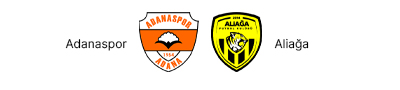 Adanaspor A.Ş. - Aliağa Futbol A.Ş.