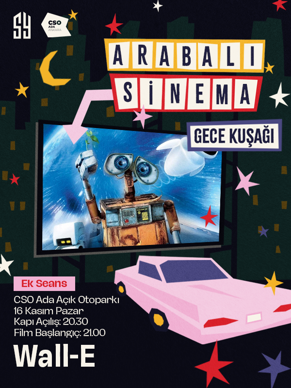 Arabalı Sinema Gece Kuşağı Wall-e (Altyazılı) - 