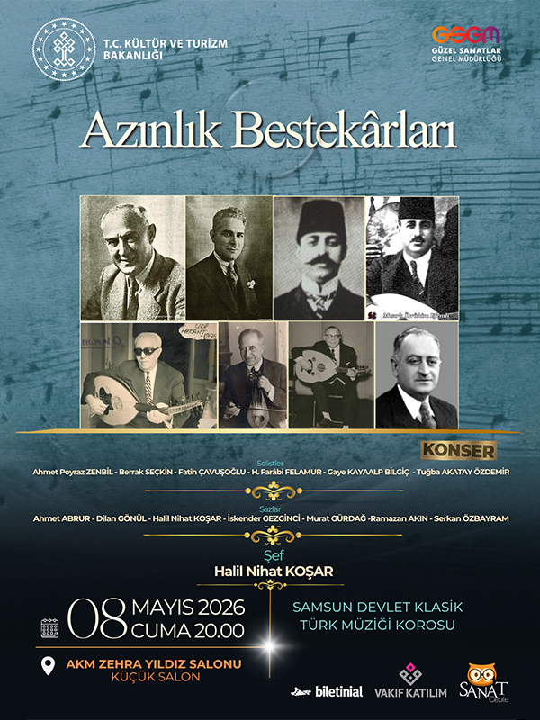 Azınlık Bestekârları - Samsun Devlet Klasik Türk Müziği Korosu