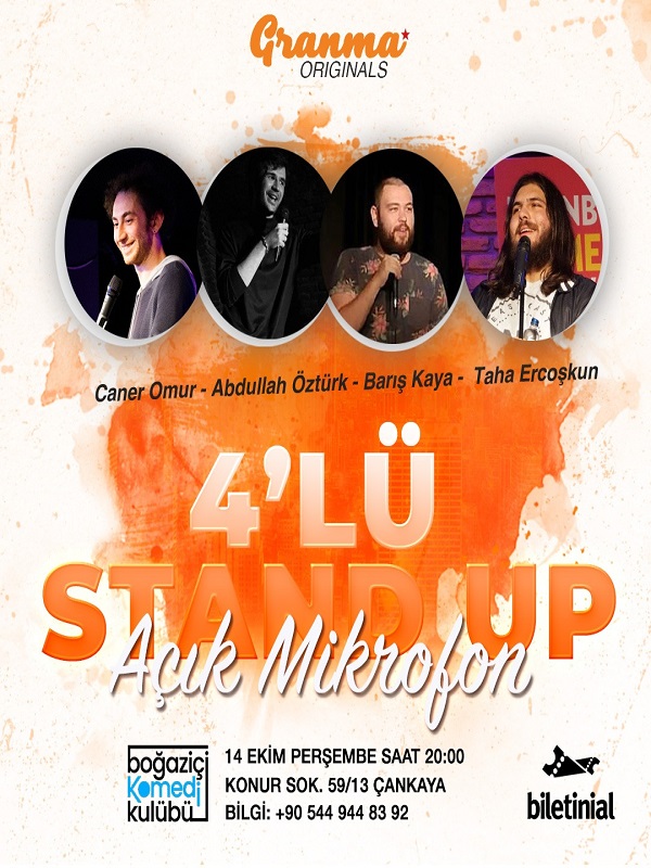 Boğaziçi Komedi Kulübü 4'lü Stand Up