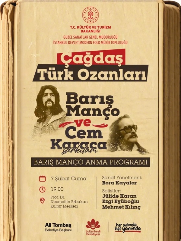 Çağdaş Türk Ozanları Barış Manço Cem Karaca Şarkıları
