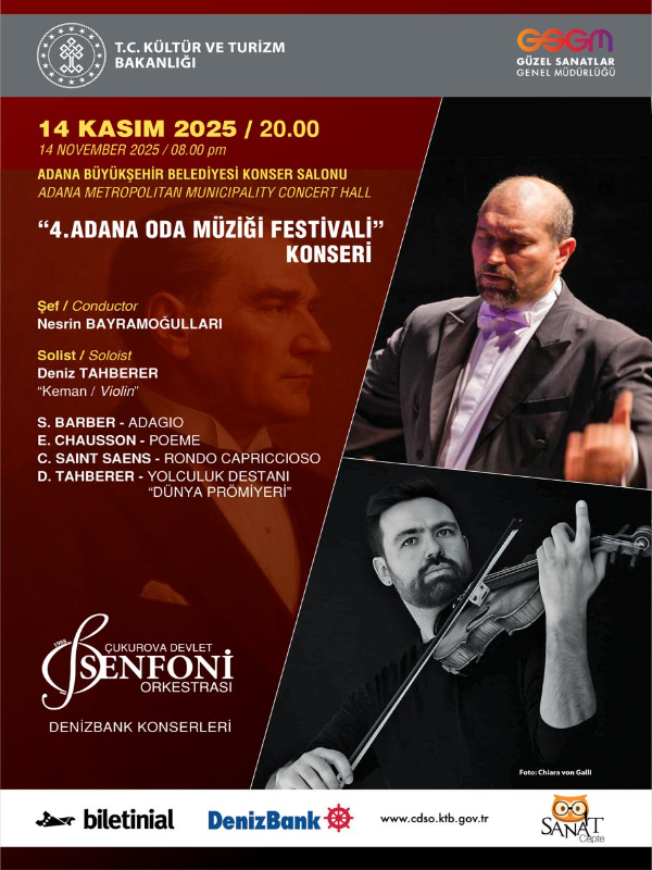 Çukurova Devlet Senfoni Orkestrası 14 Kasım Konseri