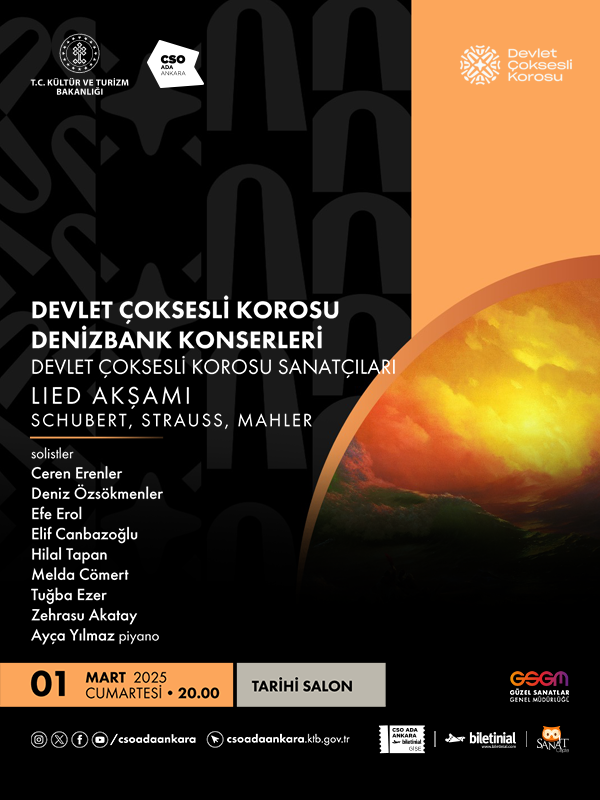 Devlet Çoksesli Korosu Denizbank Konserleri - Lied Akşam