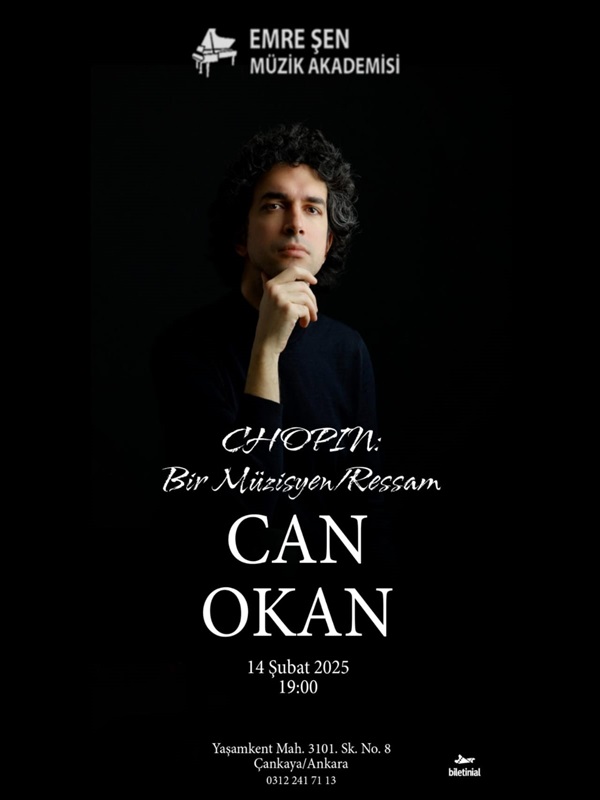 Piyano Resitali "Chopin: Bir Müzisyen/Ressam", Can Okan