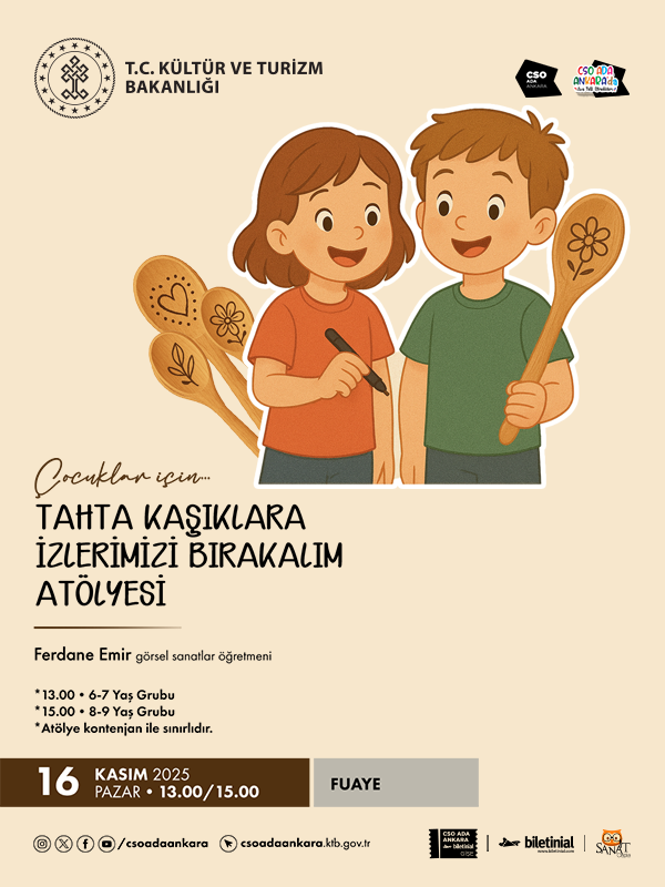 Tahta Kaşıklara İzlerimizi Bırakalım Atölyesi