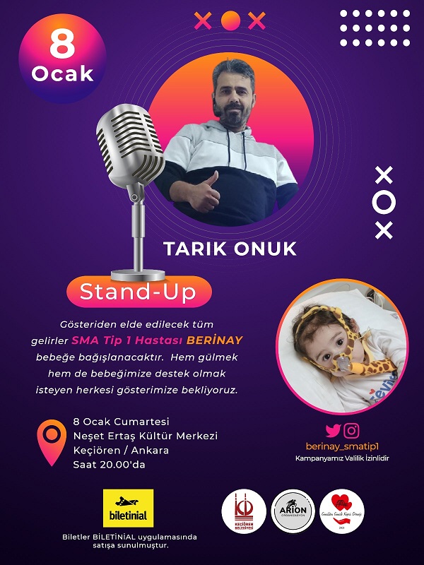 Tarık Onuk - SMA Hastası Berinay için Stand Up