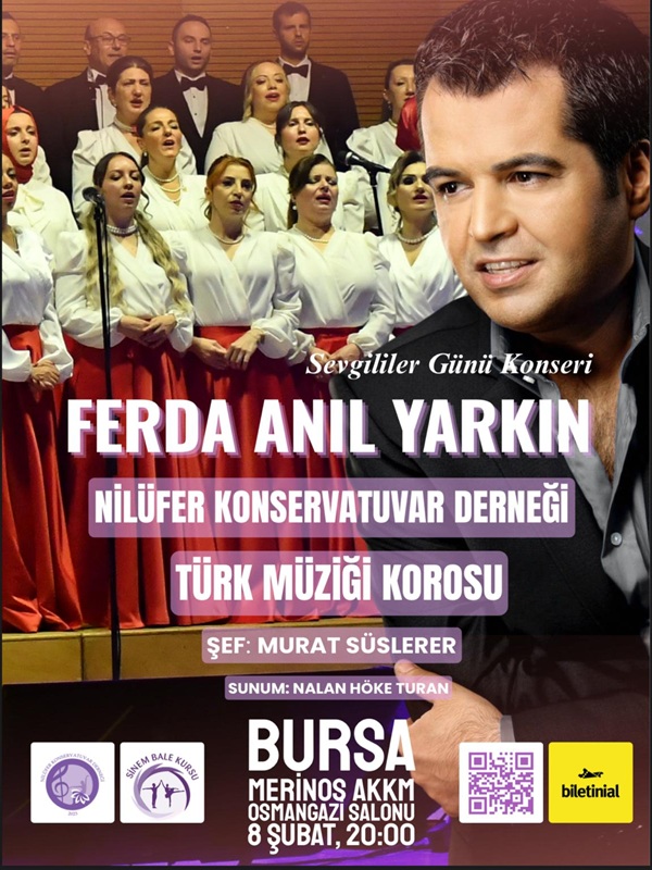 Bursa Nilüfer Konservatuvar Derneği Türk Müziği Korosu Sevgililer Günü Özel Konseri