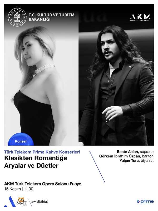 Türk Telekom Prime Kahve Konserleri "Klasikten Romantiğe Aryalar ve Düetler"