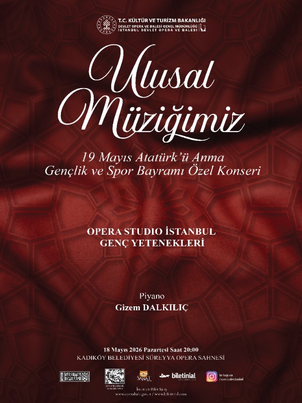 Ulusal Müziğimiz - 19 Mayıs Özel Konseri - Opera Studio İstanbul Genç Yetenekleri - İstanbul DOB