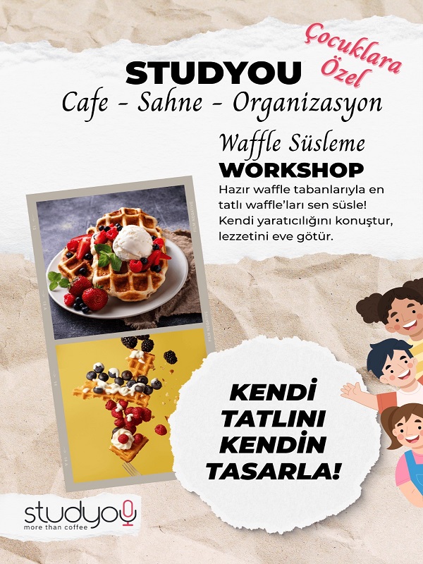 Waffle Atölyesi – Kendi Waffle’ını Kendin Tasarla! (Çocuklara Özel)