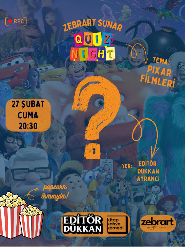 Zebrart Quiz Night - PIXAR Filmleri